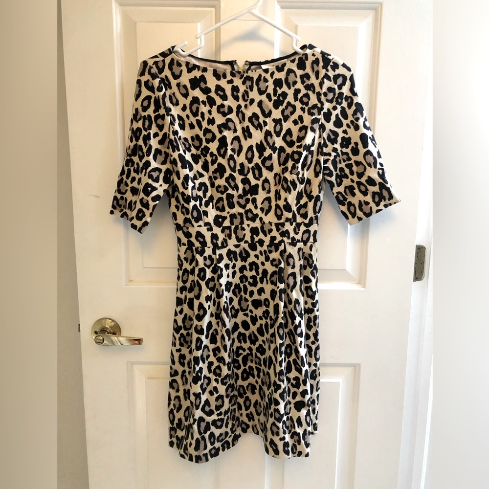 Leopard print Kate Spade cocktail dress size 2